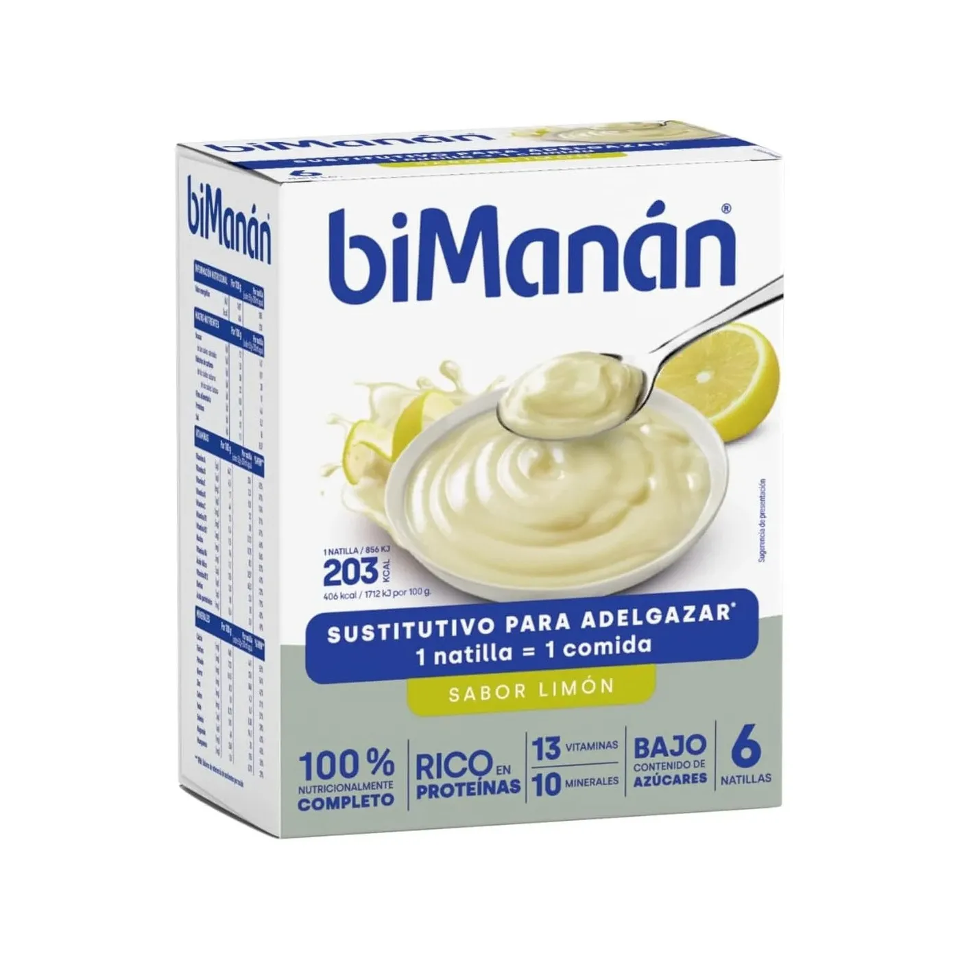 Bimanan Beslim Natillas Sabor Limon 6 Sobres