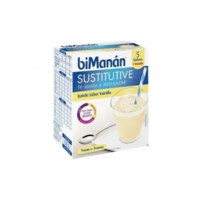 biManán® Sustitutive batido vainilla 55g 6 sobres