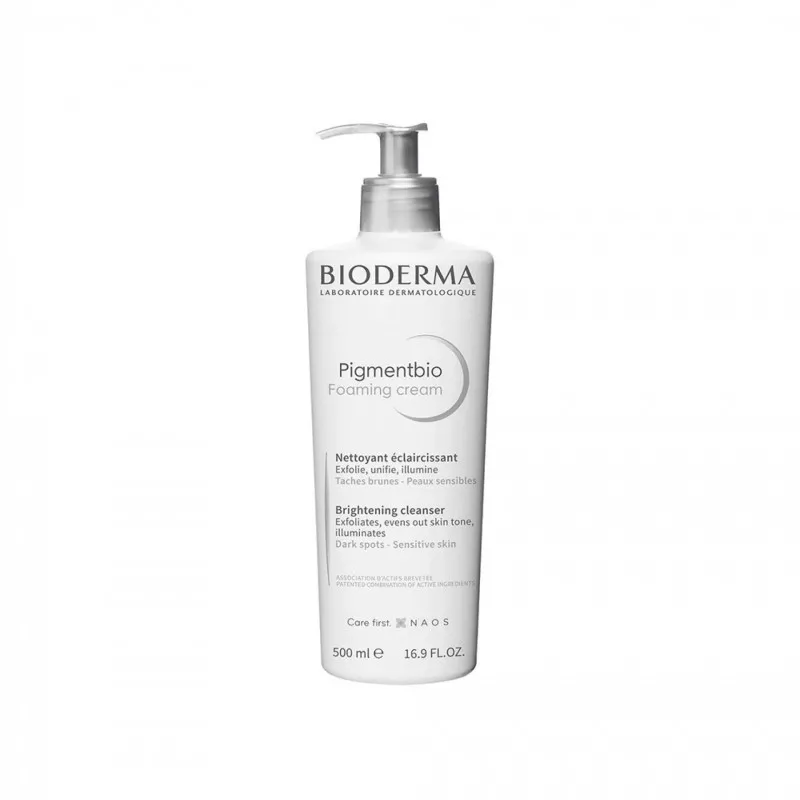 Bioderma Pigmentbio Foaming Cream Creme de Limpeza Anti-Manchas Escuras 500ml