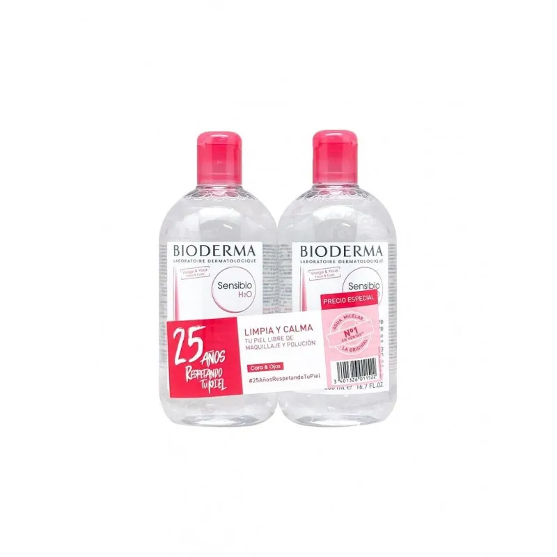 Bioderma Sensibio H2O Solución Micelar Duplo 2x500ml