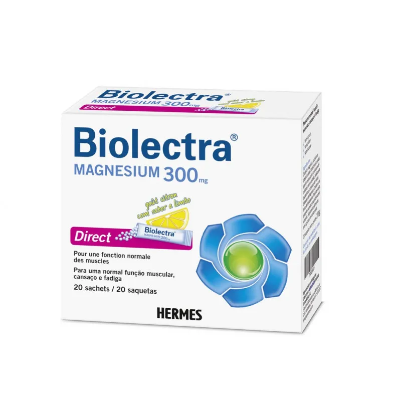 Biolectra Magnesium 300mg 20 Saquetas