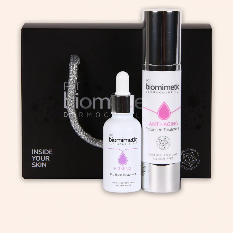Biomimetic PACK Regalo Prebase Reafirmante y Advanced treatment Antiaging Crema