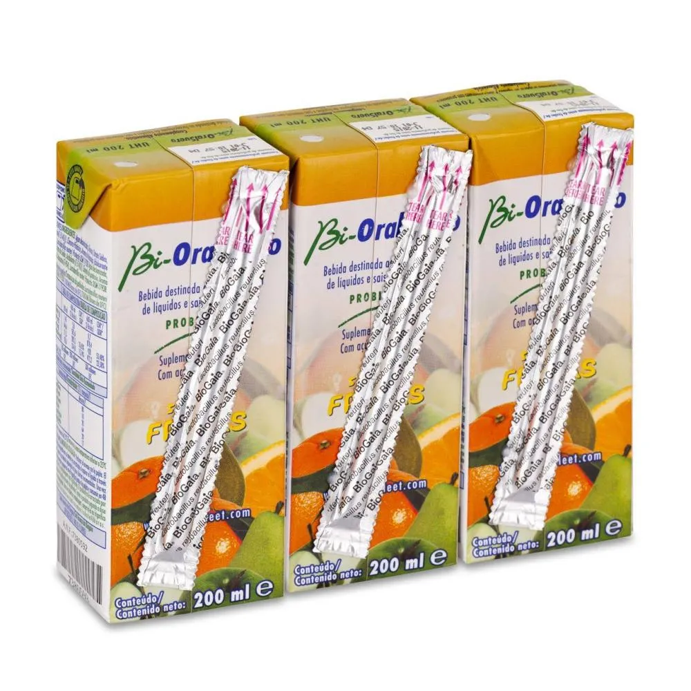 Bioralsuero Frutas 3 x 200 ml