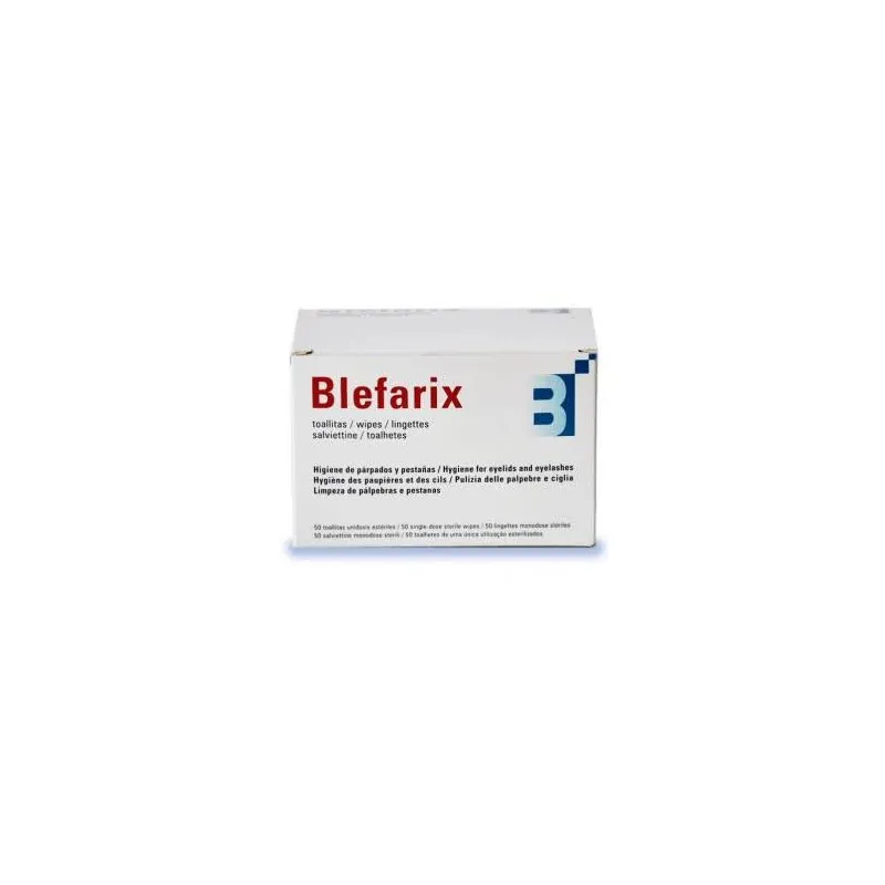 Blefarix 50 Toallitas Parpados Pestañas