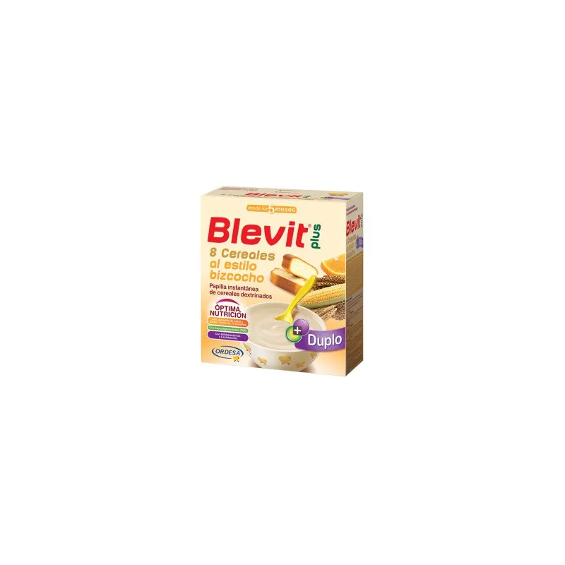 Blevit plus Duplo 8 Cereales al estilo bizcocho Desde los 5 meses 600 gramos