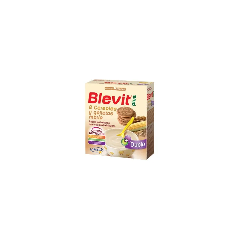 Blevit plus Duplo 8 Cereales y galletas maría Desde los 5 meses 600 gramos