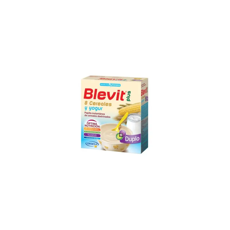 Blevit plus Duplo 8 Cereales y yogur Desde los 5 meses 600 gramos