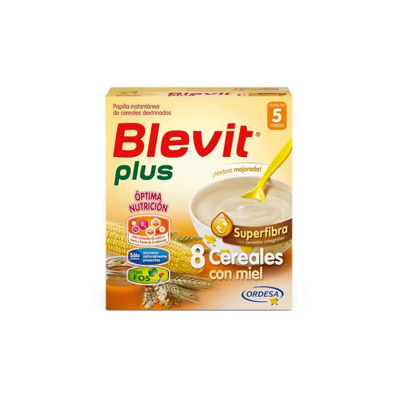 Blevit plus Superfibra 8 Cereales con Miel 600gr 5m+
