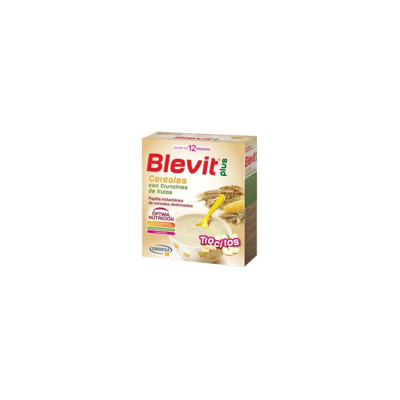 Blevit plus Trocitos Cereales con Crunchies de frutas Desde los 12 meses 600 gramos