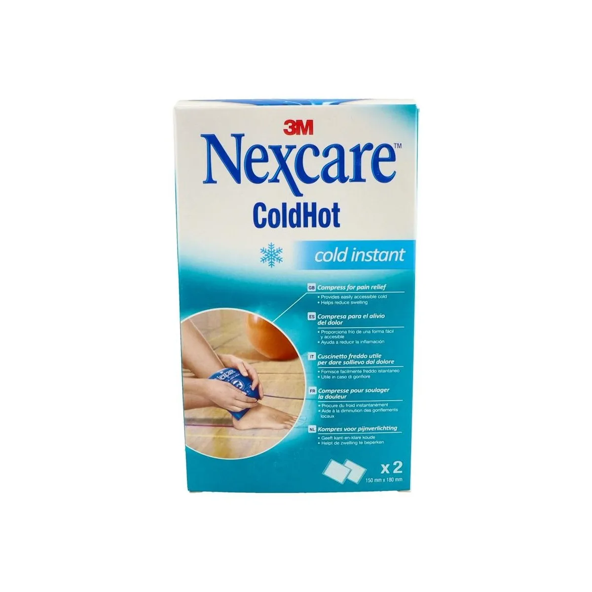 Bolsa Frio Nexcare Cold-Hot Instan 15X18 Cm 2 Un n1574