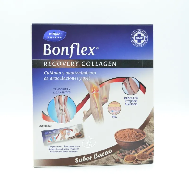 BONFLEX RECOVERY COLAGENO 30STICKS CACAO