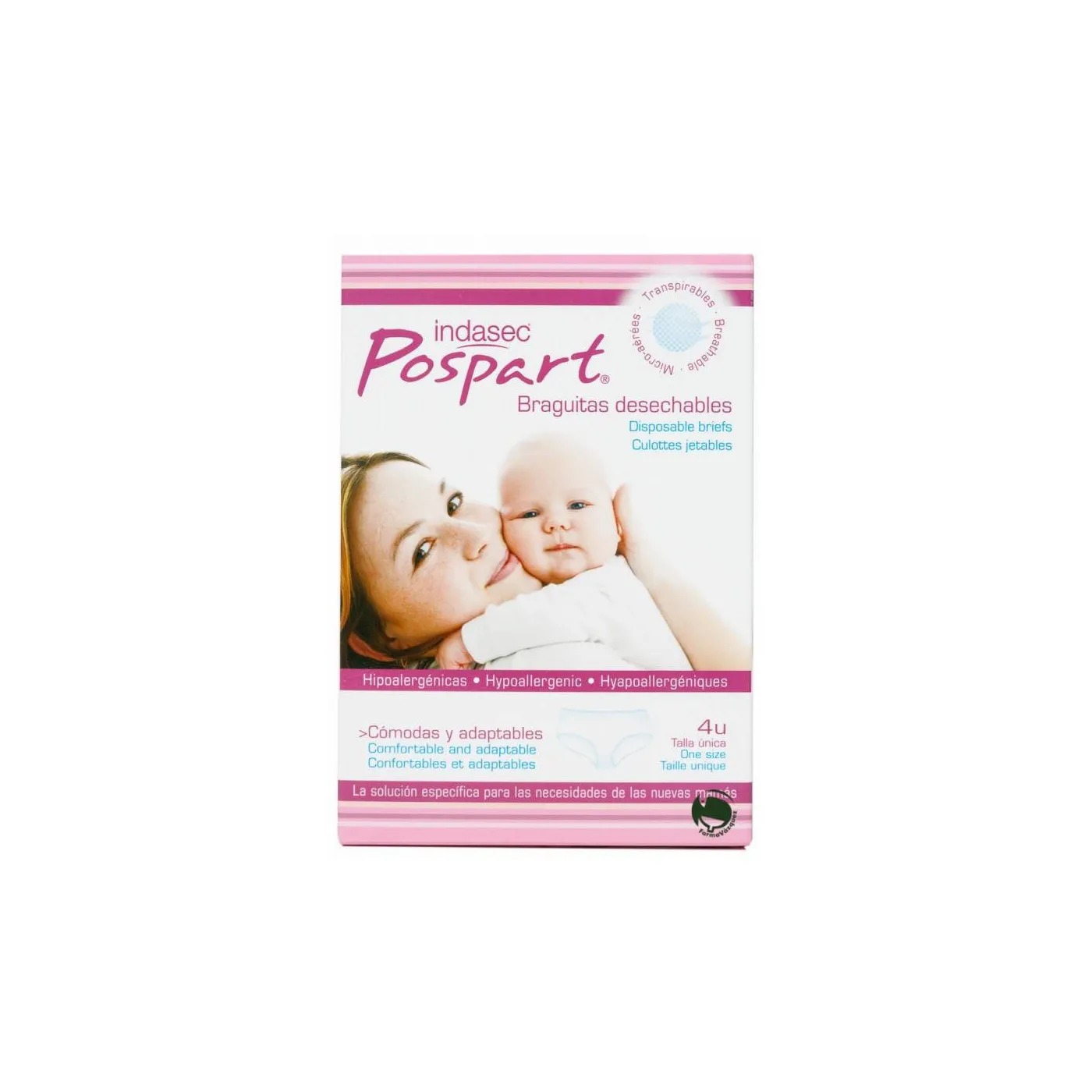 Braga Indasec Desechable Post Parto T/u