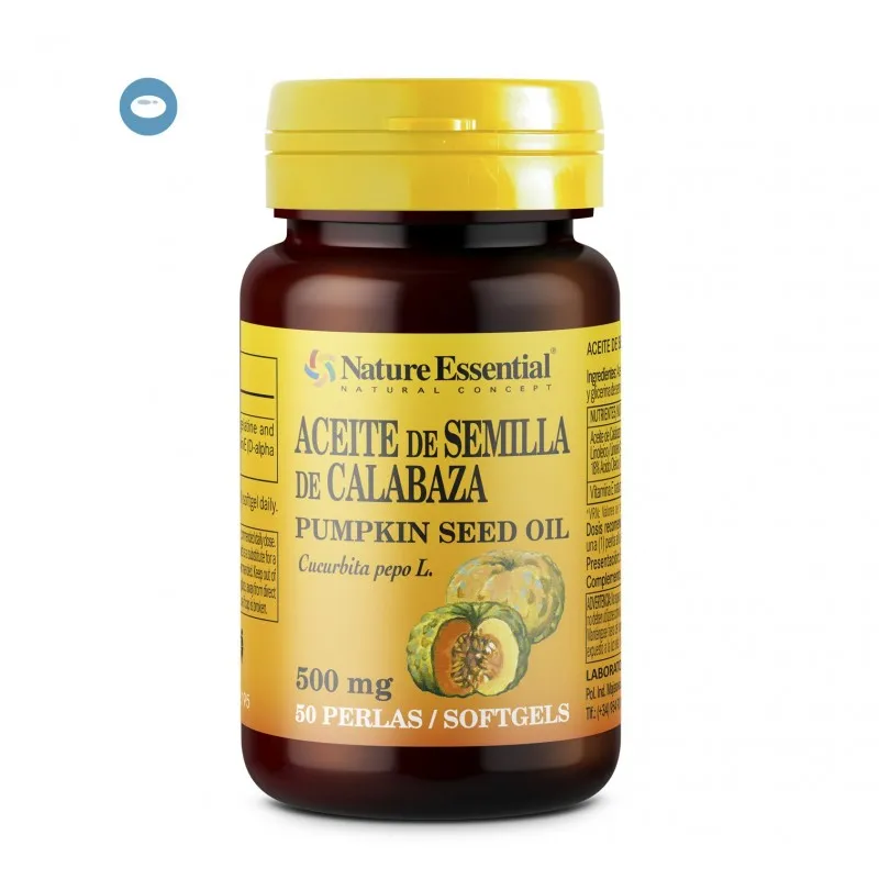 NATURE ESSENTIAL ACEITE DE SEMILLA DE CALABAZA 500 MG 50 PERLAS