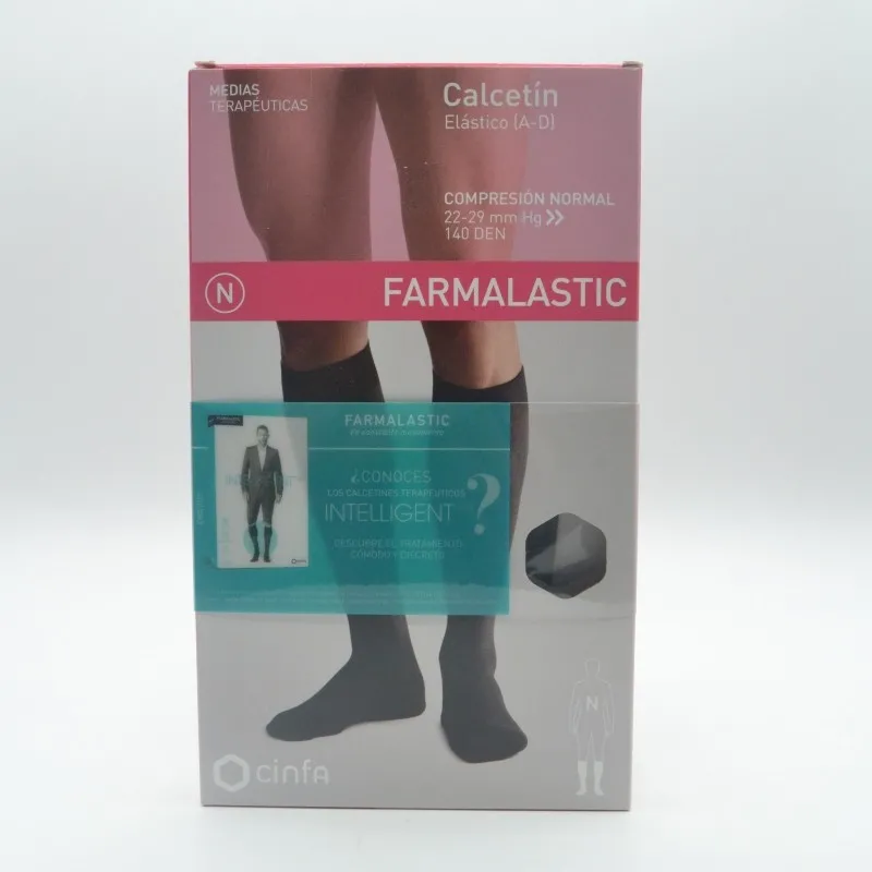 CALCETIN COMPRESION NORMAL NEGRO T/G FARMALASTIC