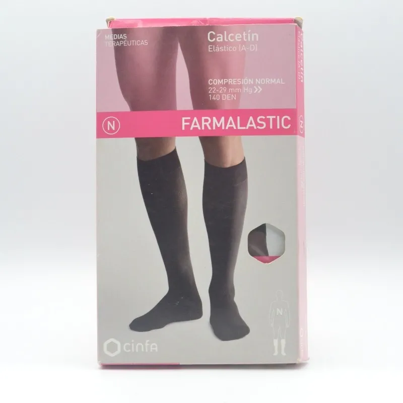 CALCETIN COMPRESION NORMAL NEGRO T/P FARMALASTIC