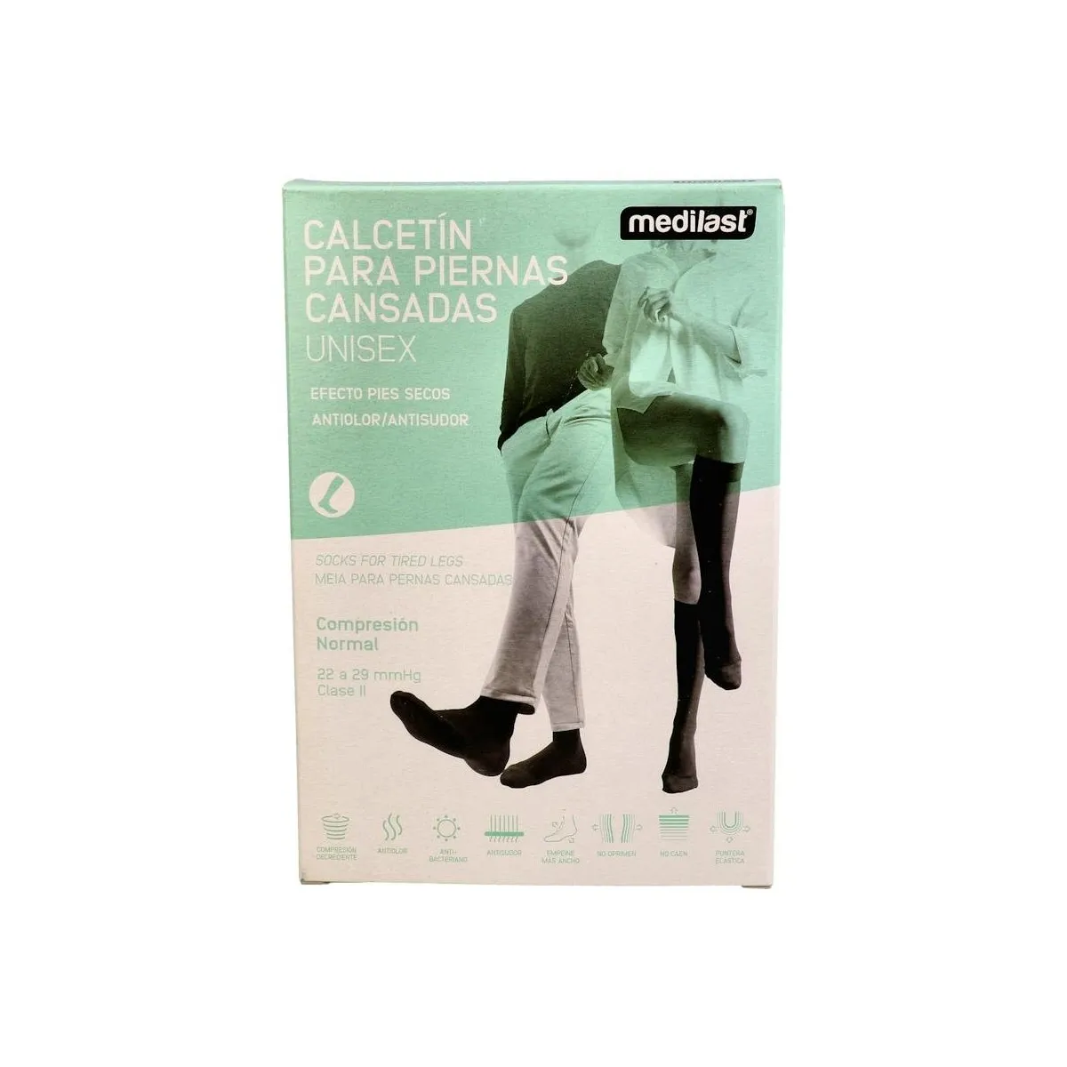 Calcetin Medilast Neg Med 22-24 Cm