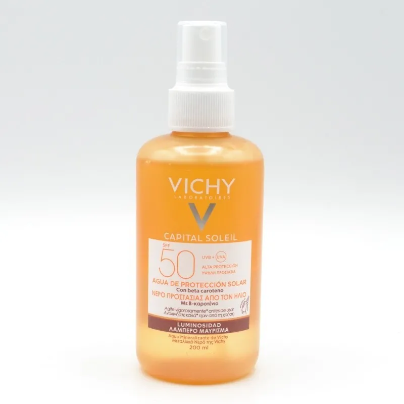 CAPITAL SOLEIL AGUA SPF +50 LUMINOSIDAD 200 ML