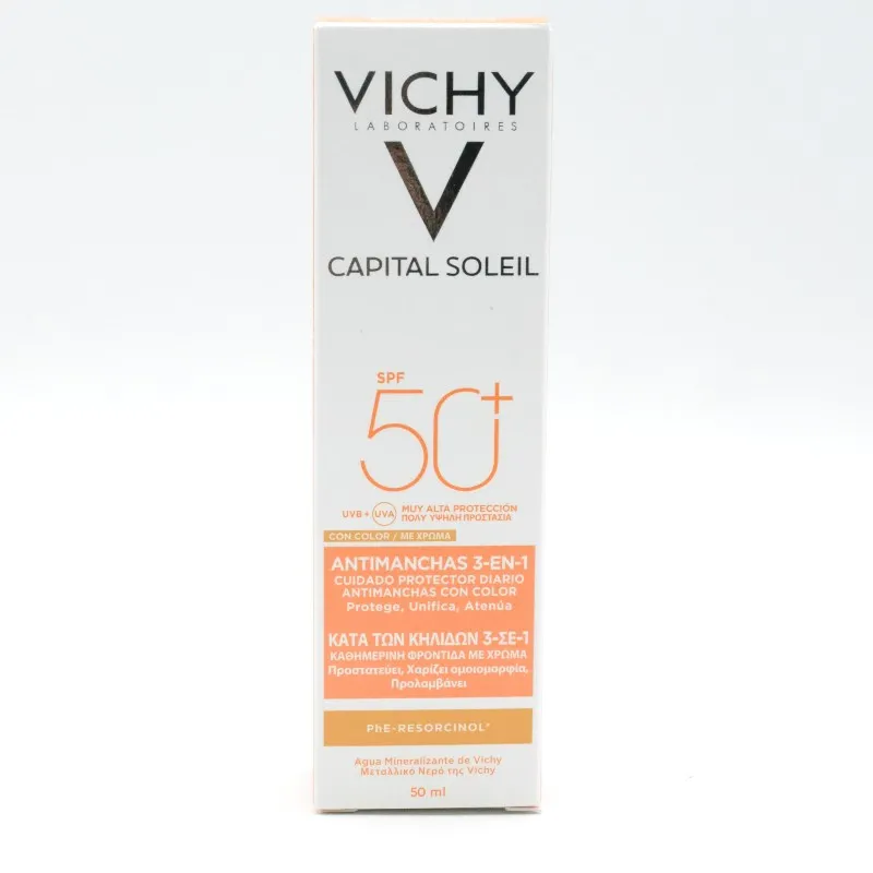 CAPITAL SOLEIL ANTIMANCHAS 3 EN 1 COLOR SPF50+ 50ML