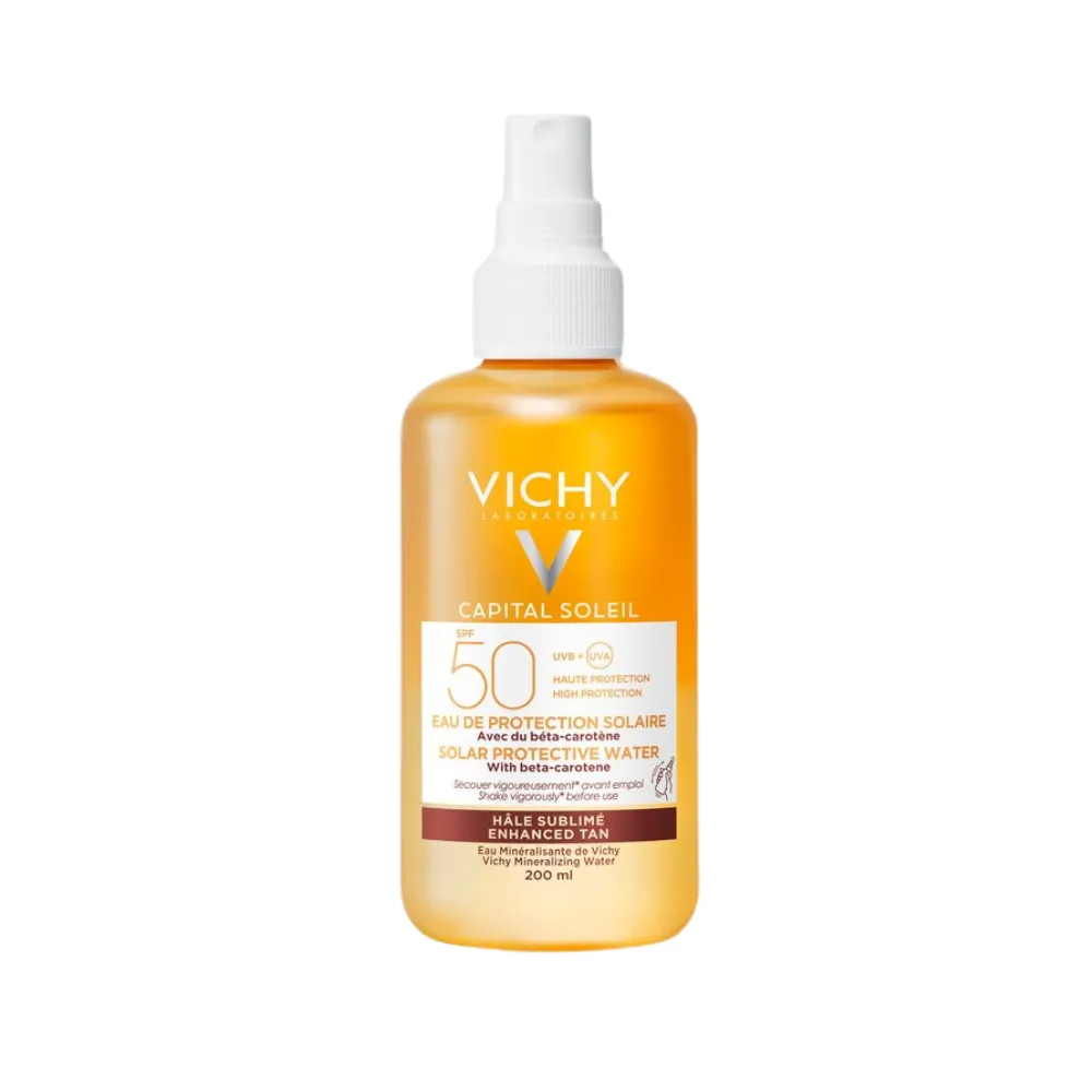 Capital Soleil Agua Solar Luminosidad SPF50, 200 ml. - Vichy