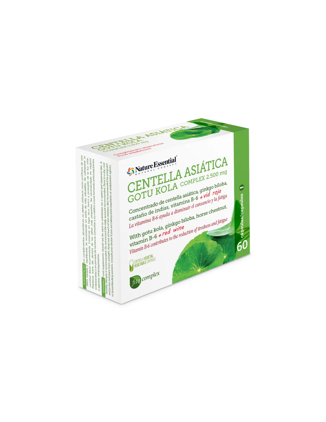 Centella Asiatica Complex 2500Mg. 60Cap. de Nature Essential