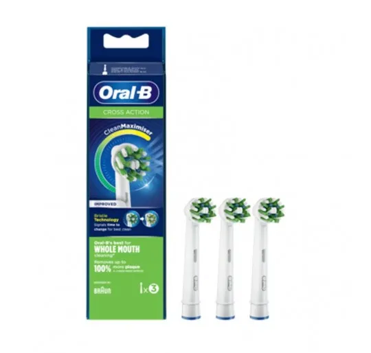 CEPILLO ELECTRICO 3 RECAMBIO ORAL B CROSS A