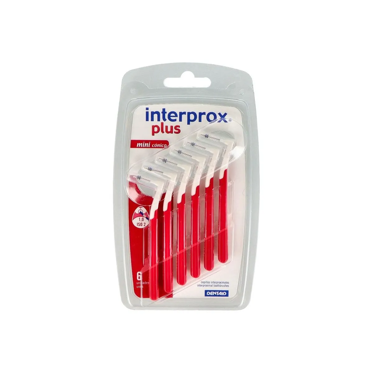 Cepillo Interdental Interprox Plus Mini Conico Angu Rojo 6 U