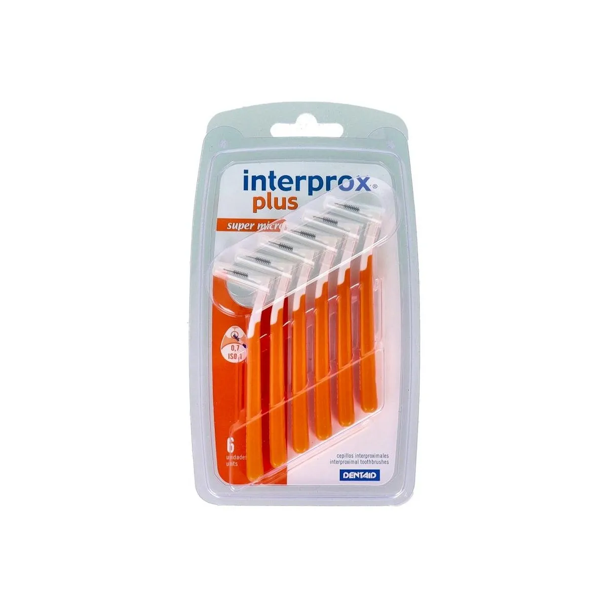 Cepillo Interdental Interprox Plus S-Micro Angu Naranja 6 U