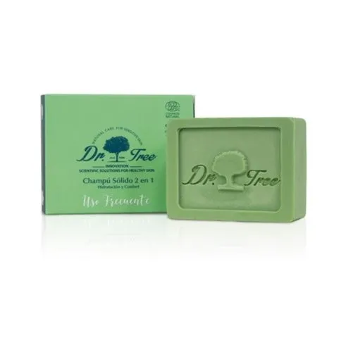 Champú Sólido Uso Frecuente 2 en 1 Champú + Acondicionador, 75 g. - Dr. Tree