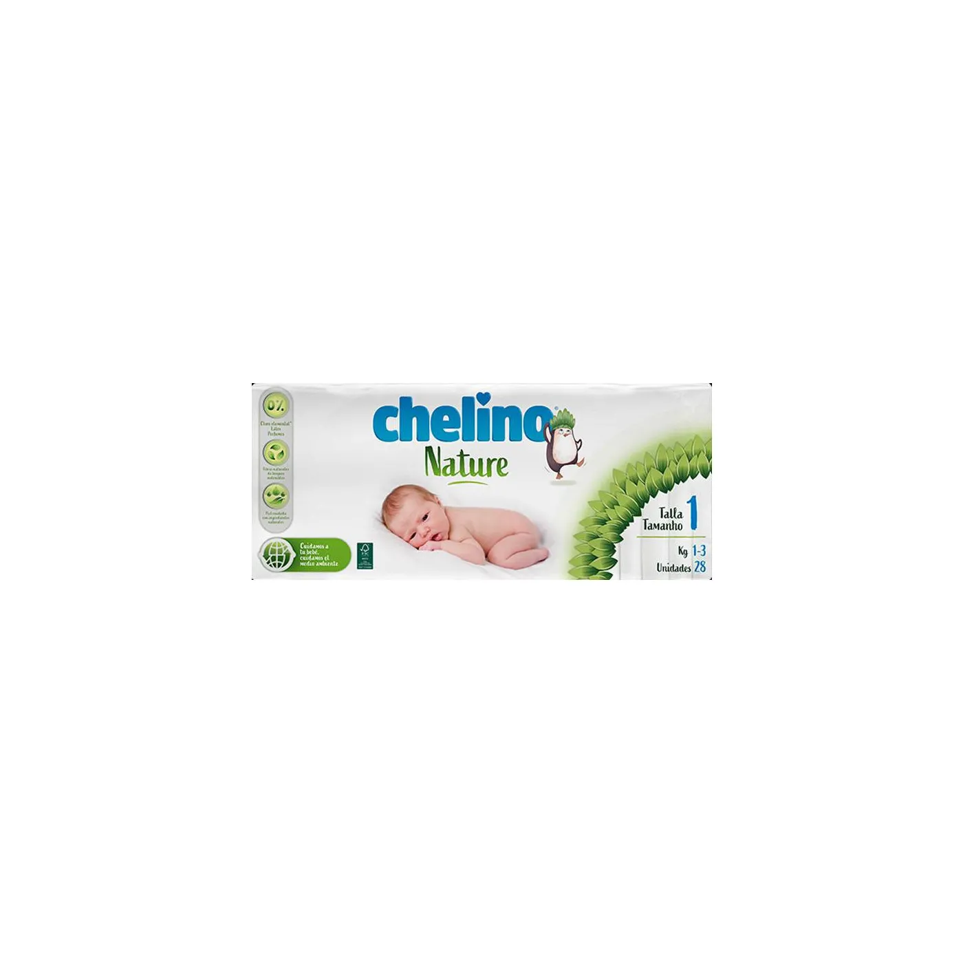 Chelino Nature Talla 1 13 Kg 28 Uds