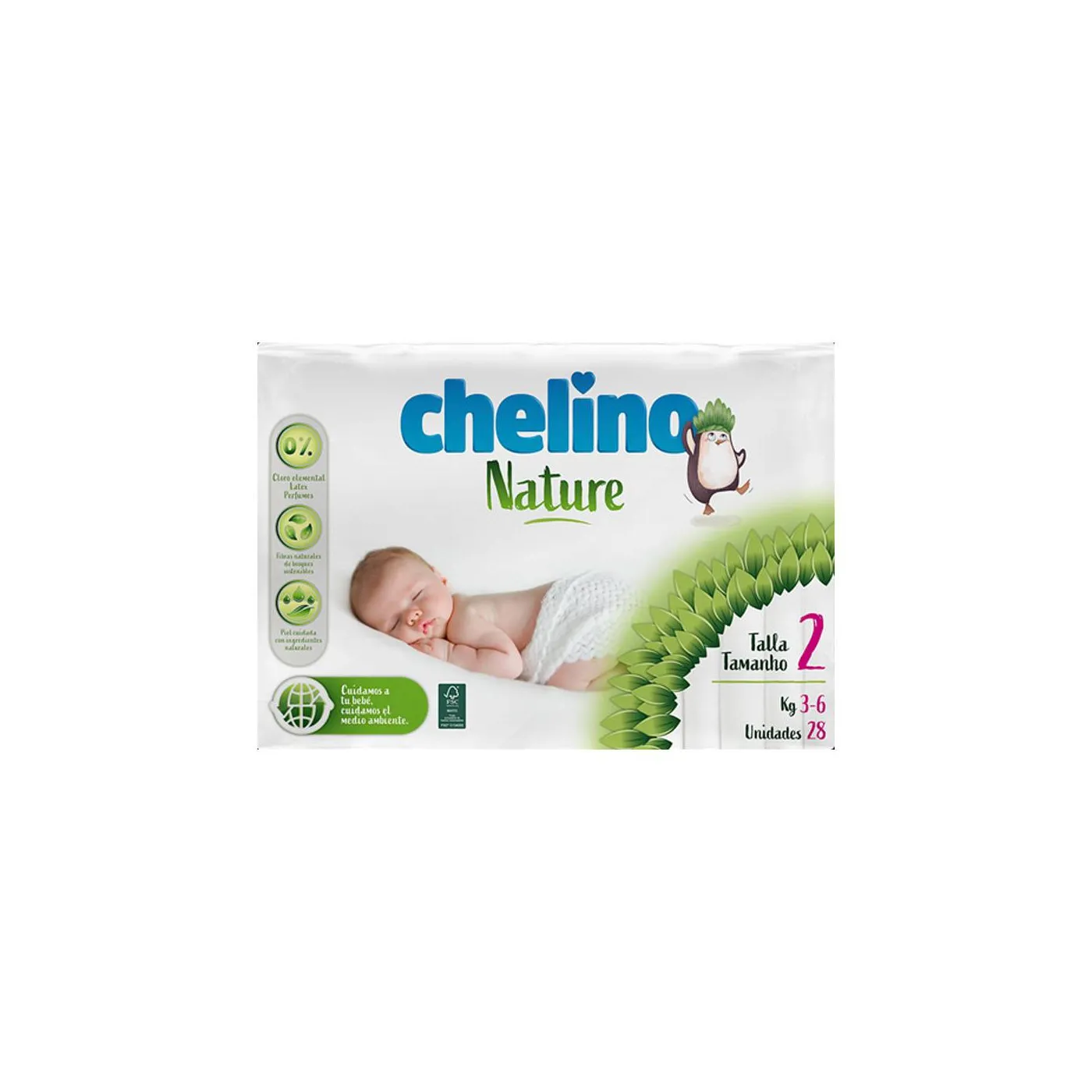 Chelino Nature Talla 2 36 Kg 28 Uds