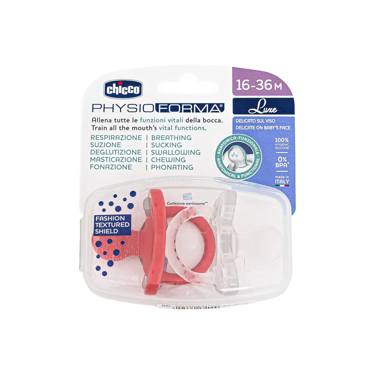Chicco Chupete Physioforma Luxe 16-36 m 2 unidades