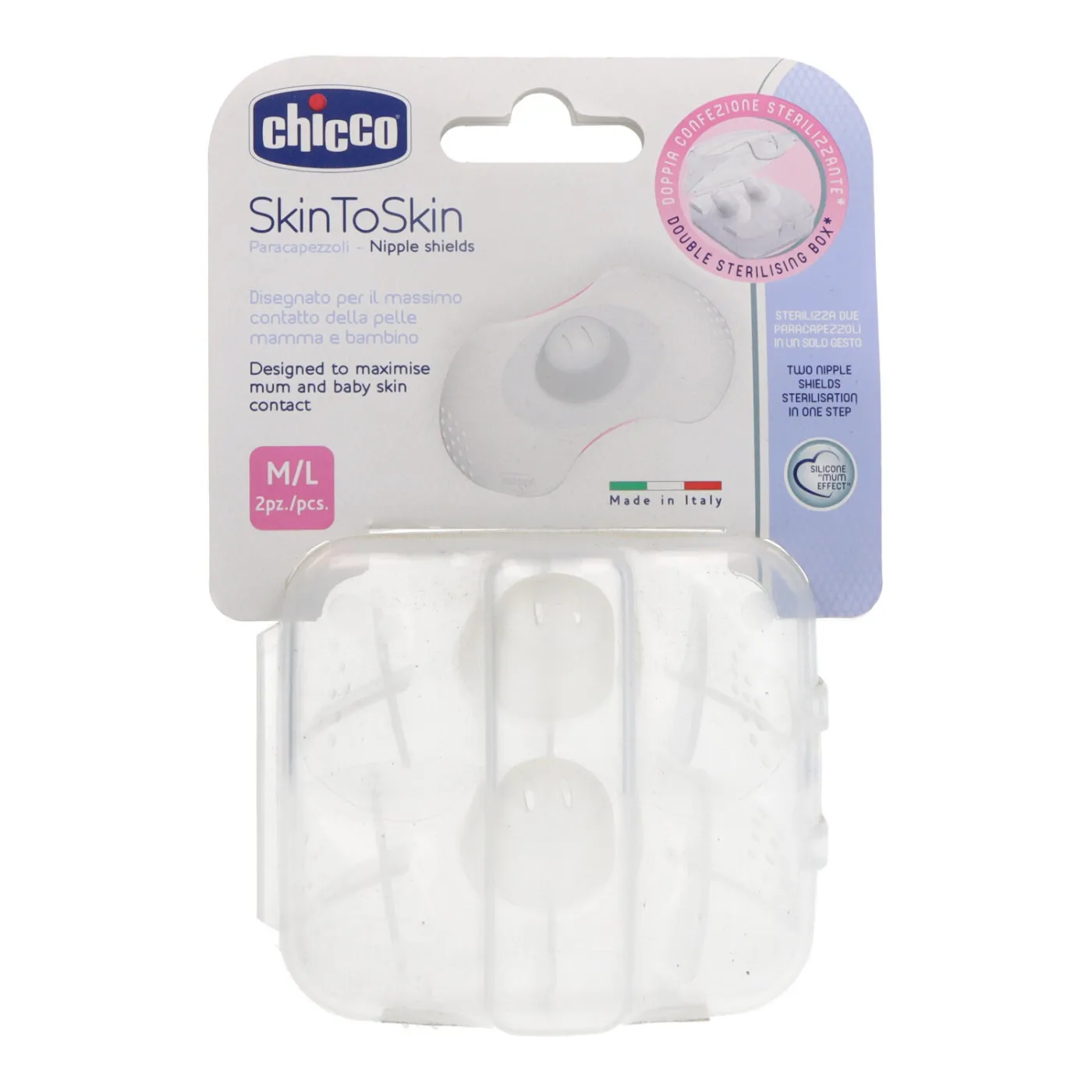 Chicco Protegepezones Silicona 2 Uds Talla ml