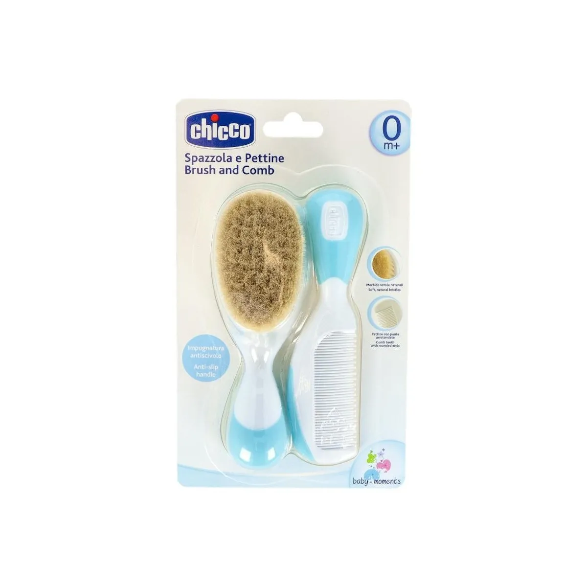 Chicco Set Peine Y Cepillo Azul