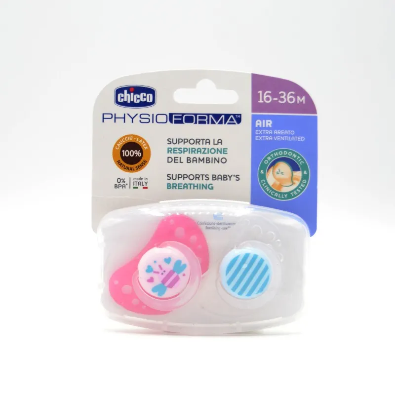 CHUPETE CHICCO AIR CAUCHO 16-36M 2U