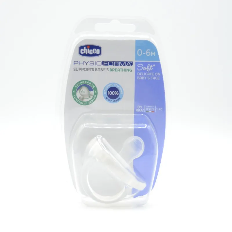 CHUPETE CHICCO TODOGOMA SOFT SILIC 0-6M TRANSPAR