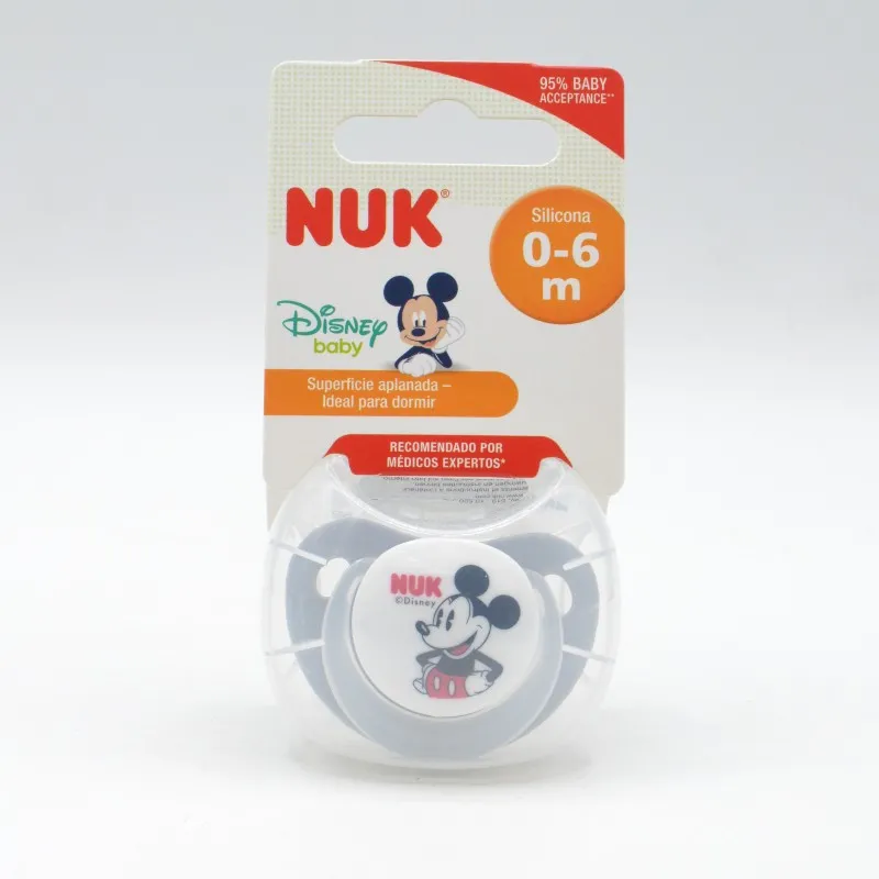 CHUPETE NUK SILICONA MICKEY 0-6M 1UD