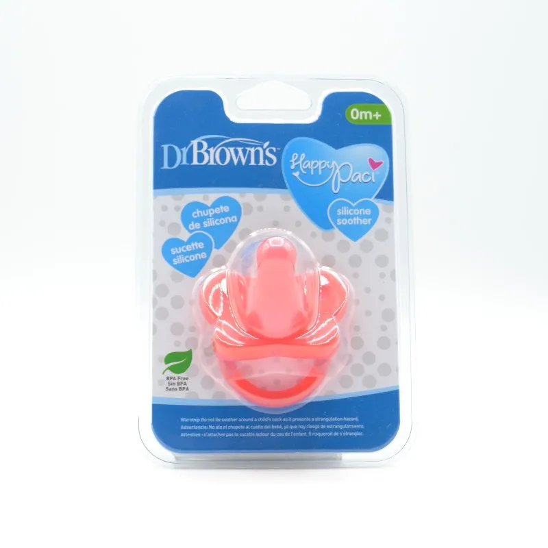CHUPETE DR BROWN´S SILICONA ROSA +0M ESTILO TETINA