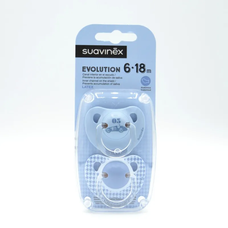 CHUPETE SUAVINEX EVOLUTION AZUL ANAT LATEX +6M 2