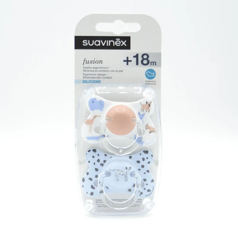CHUPETE SUAVINEX FUSION ANATOMICO SILICONA +18 2UD MARIPOSA