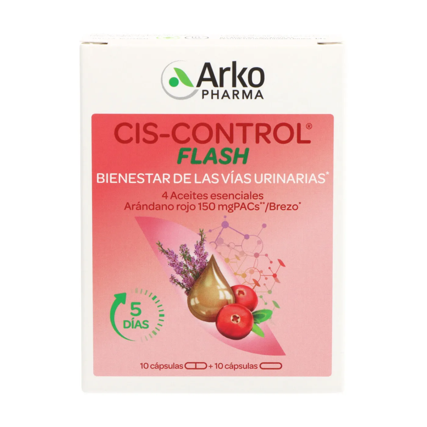 Arkopharma Cis-control Flash Arandano 20 Capsulas
