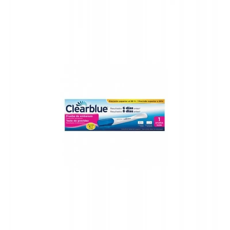 CLEARBLUE TEST DE EMBARAZO EARLY 1 UND.