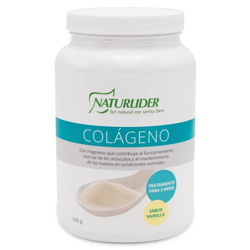 NATURLIDER COLAGENO CON MAGNESIO SABOR VAINILLA 540 GRAMOS