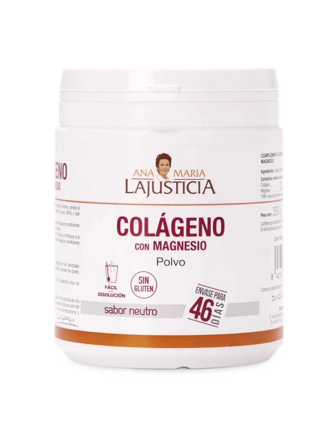 Ana María Lajusticia Colágeno Con Magnesio Polvo 350 Gr