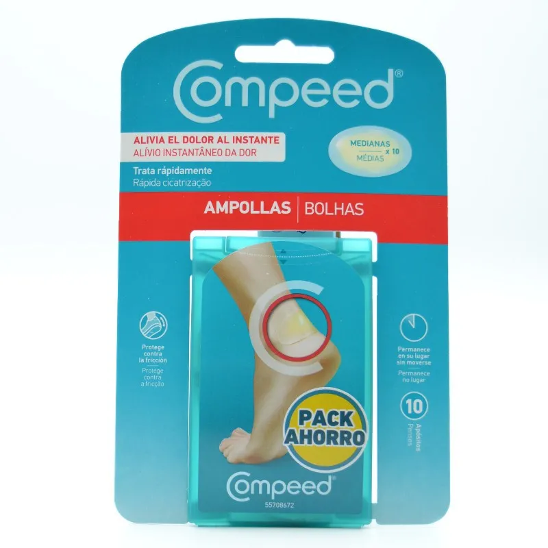 COMPEED AMPOLLAS MEDIANO 10UD PACK AHORRO
