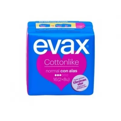 Compresa Evax Cottonlike Alas 16uds