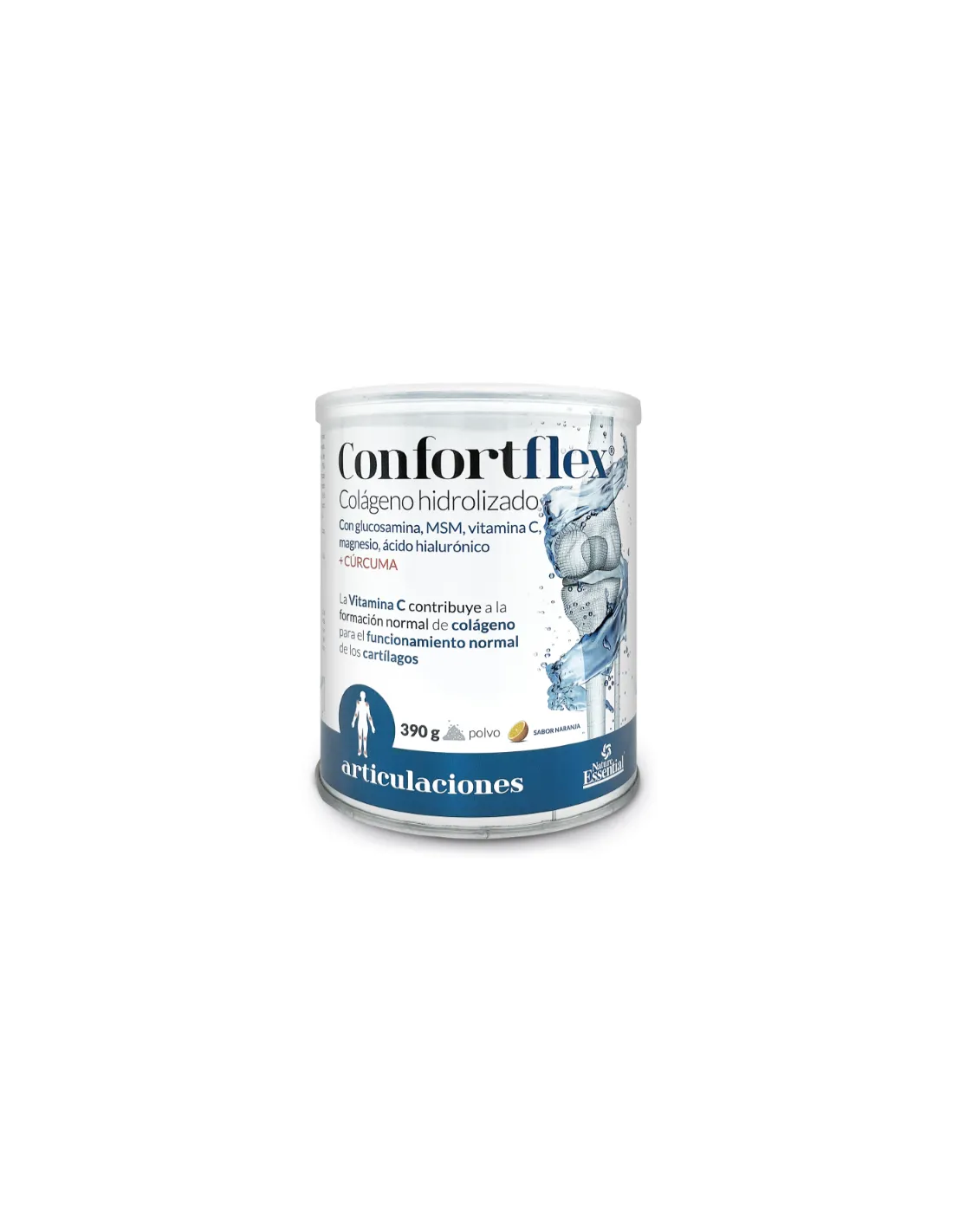 Confortflex Colageno Hidro+Mg+Vit. C+Curcuma 390Gr de Nature Essential