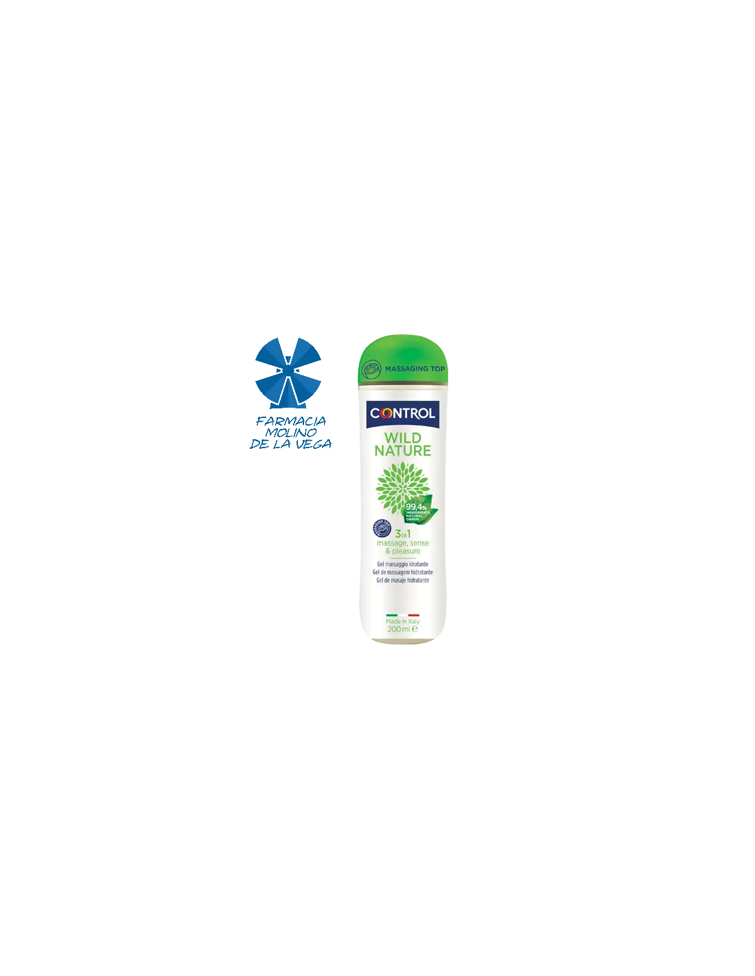 CONTROL WILD NATURE GEL DE MASAJE 3 EN 1 200 ML