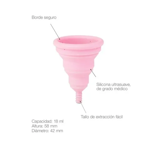 Copa Menstrual, Lily Cup Compact, Tamaño A. - Intimina