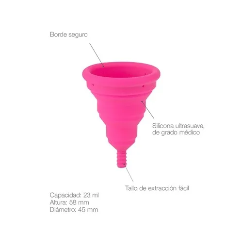 Copa Menstrual, Lily Cup Compact, Tamaño B. - Intimina
