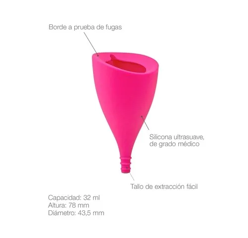 Copa Menstrual, Lily Cup Tamaño B. - Intimina